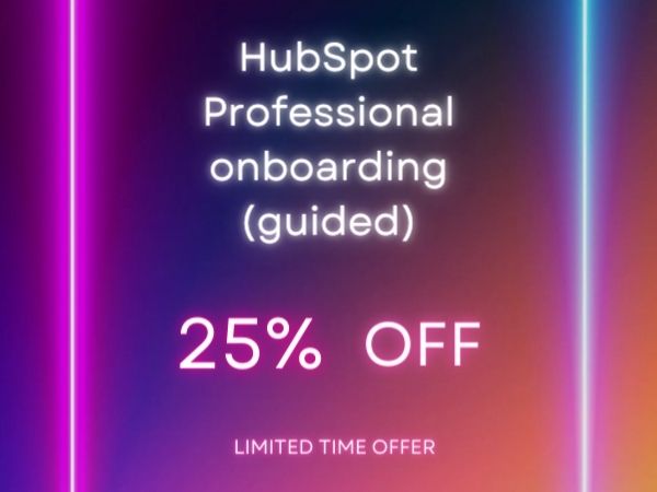 Our HubSpot Onboarding 25% OFF